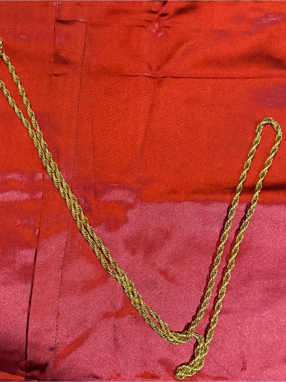 Sarah Coventry Gold Rope Chain Necklace
